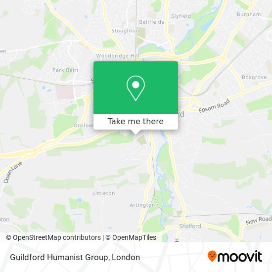 Guildford Humanist Group map