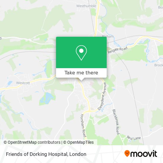 Friends of Dorking Hospital map