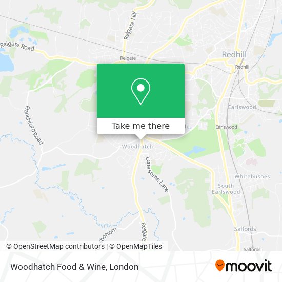 Woodhatch Food & Wine map