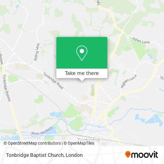 Tonbridge Baptist Church map