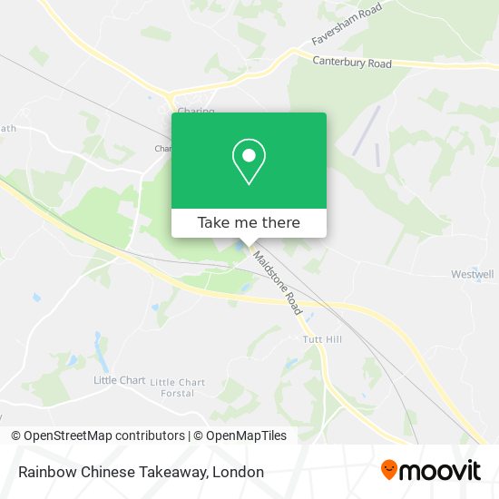 Rainbow Chinese Takeaway map