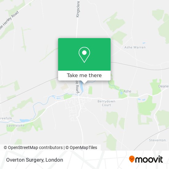 Overton Surgery map