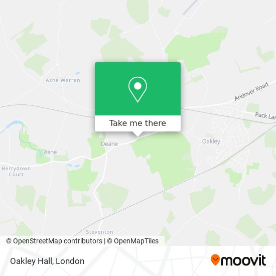 Oakley Hall map