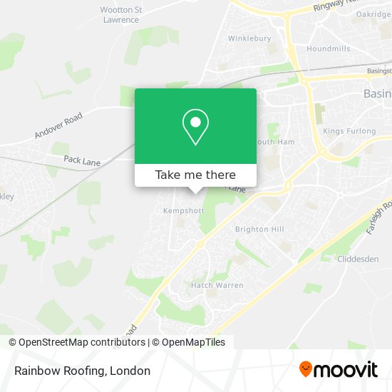 Rainbow Roofing map