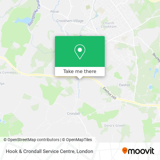 Hook & Crondall Service Centre map