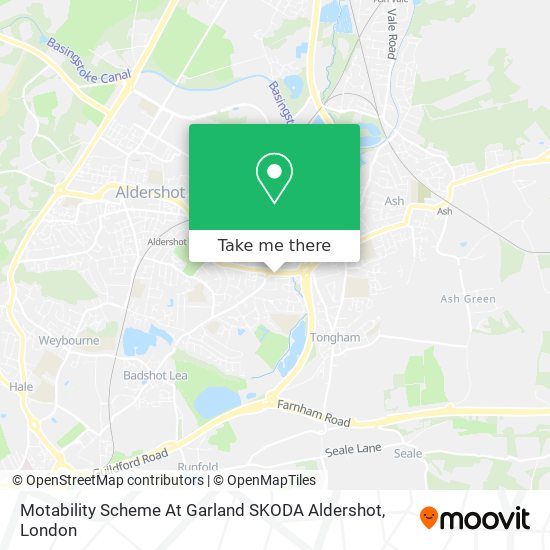 Motability Scheme At Garland SKODA Aldershot map