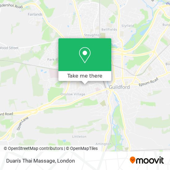 Duan's Thai Massage map