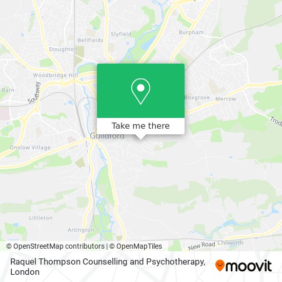 Raquel Thompson Counselling and Psychotherapy map