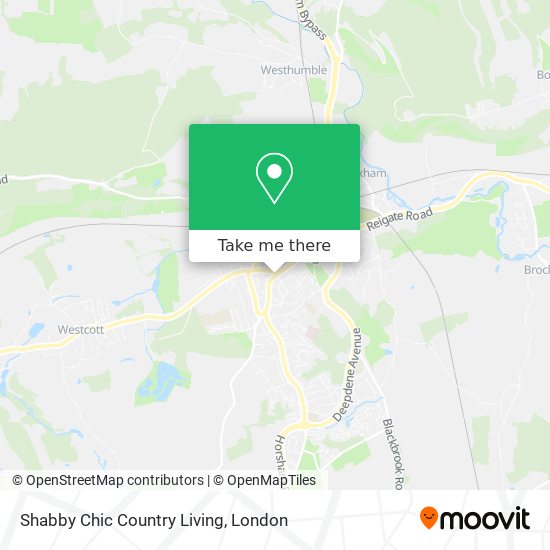 Shabby Chic Country Living map