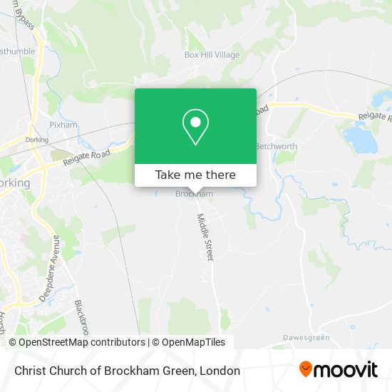Christ Church of Brockham Green map