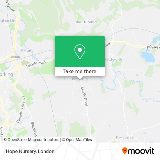 Hope Nursery map