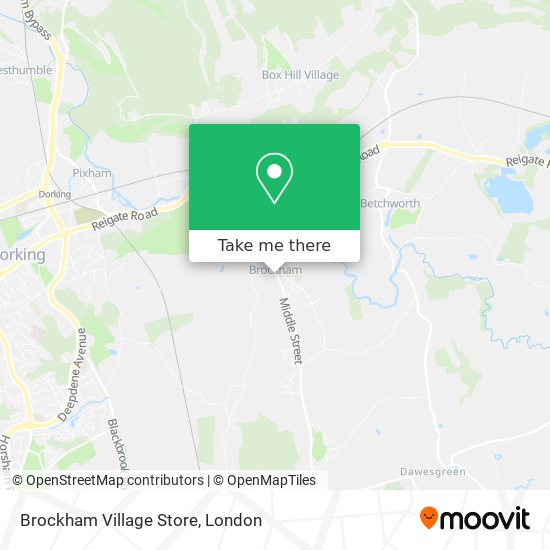 Brockham Village Store map