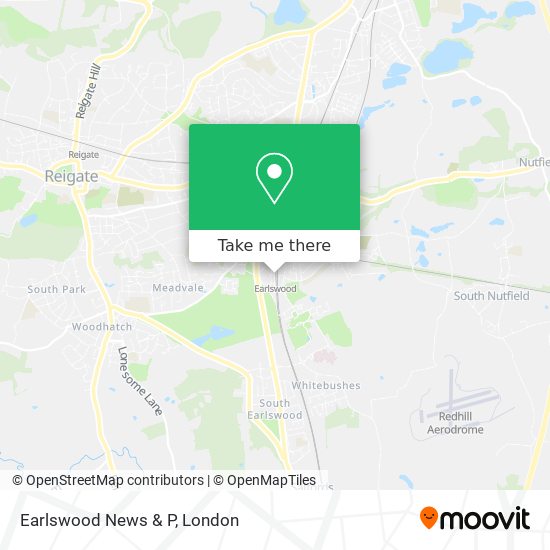 Earlswood News & P map