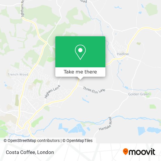 Costa Coffee map