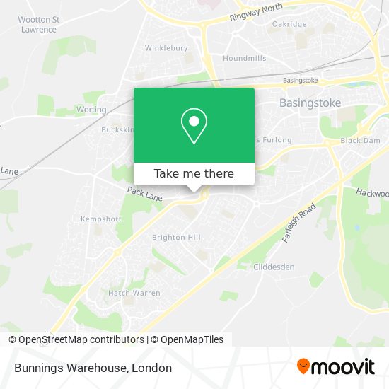 Bunnings Warehouse map