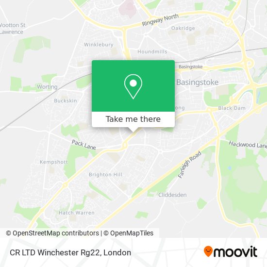 CR LTD Winchester Rg22 map