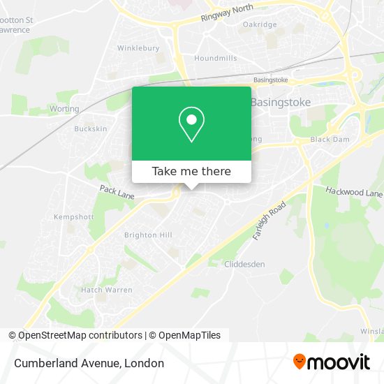 Cumberland Avenue map
