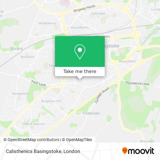 Calisthenics Basingstoke map