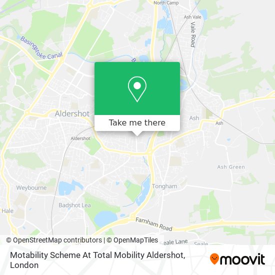 Motability Scheme At Total Mobility Aldershot map