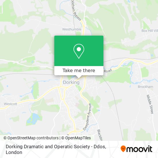 Dorking Dramatic and Operatic Society - Ddos map