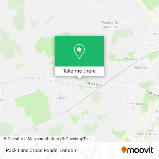 Pack Lane Cross Roads map