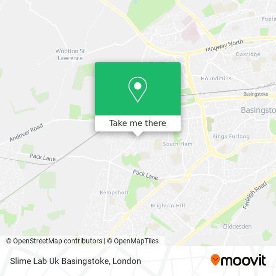 Slime Lab Uk Basingstoke map