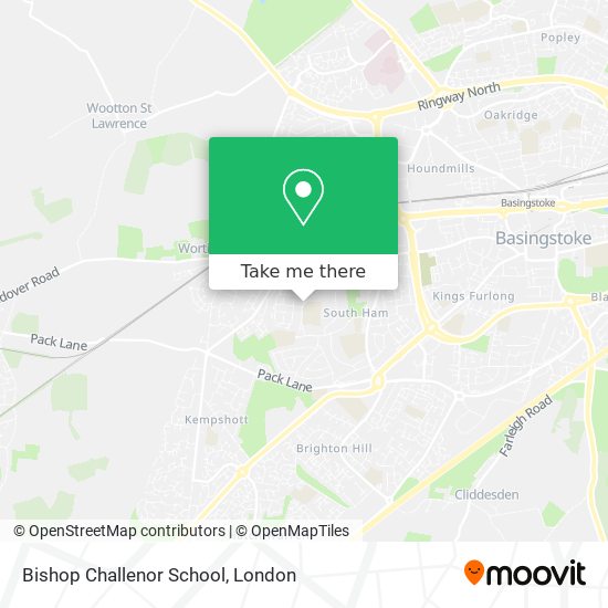 Bishop Challenor School map
