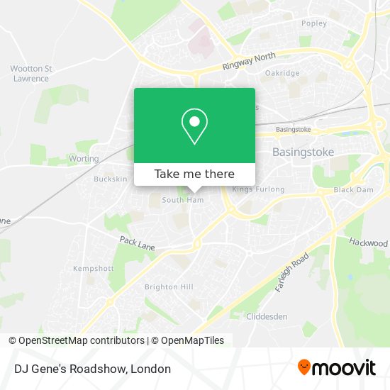 DJ Gene's Roadshow map