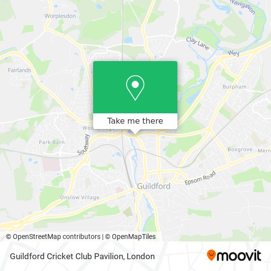 Guildford Cricket Club Pavilion map