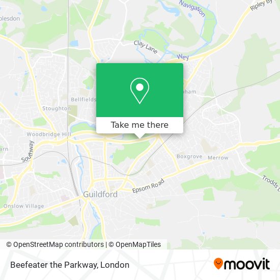 Beefeater the Parkway map