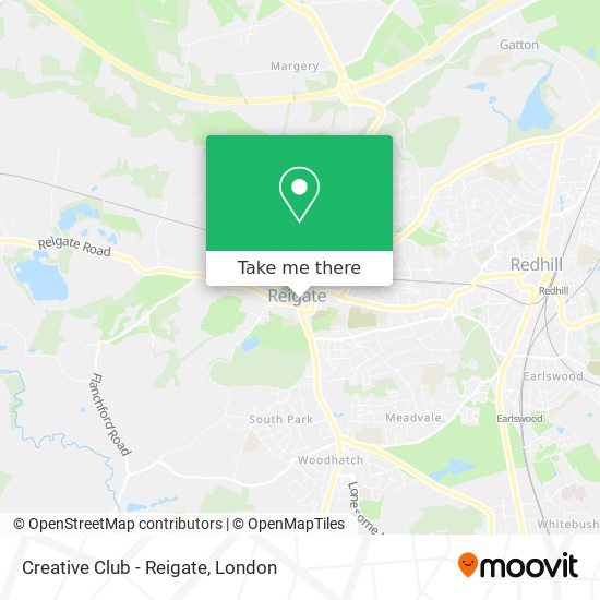 Creative Club - Reigate map