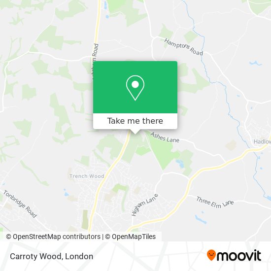 Carroty Wood map