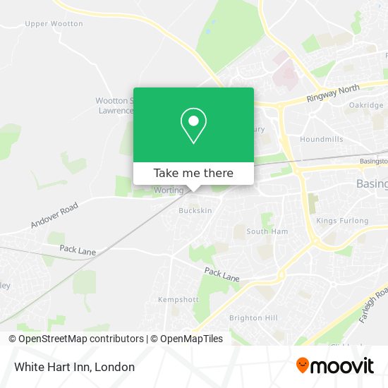 White Hart Inn map