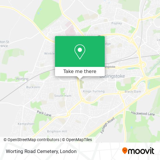 Worting Road Cemetery map
