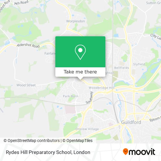Rydes Hill Preparatory School map