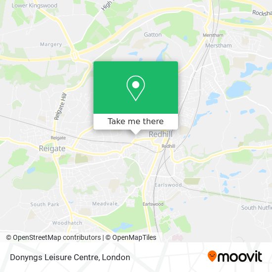 Donyngs Leisure Centre map