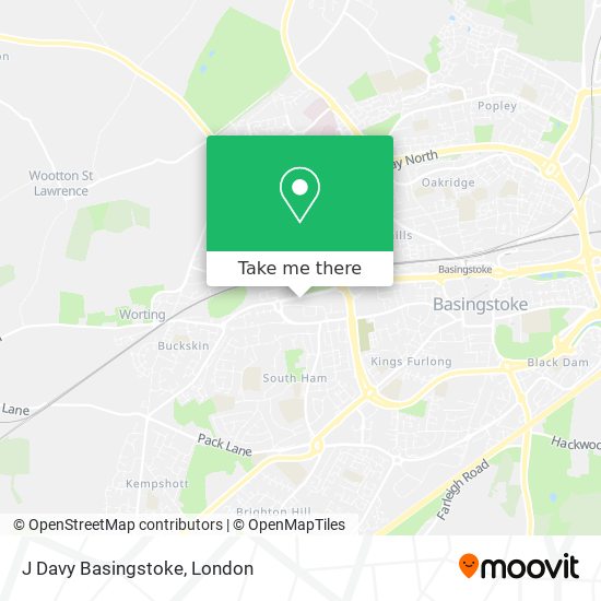 J Davy Basingstoke map