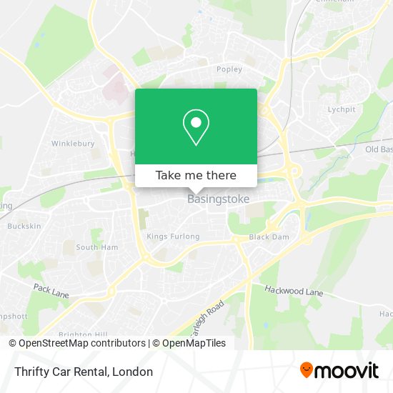 Thrifty Car Rental map