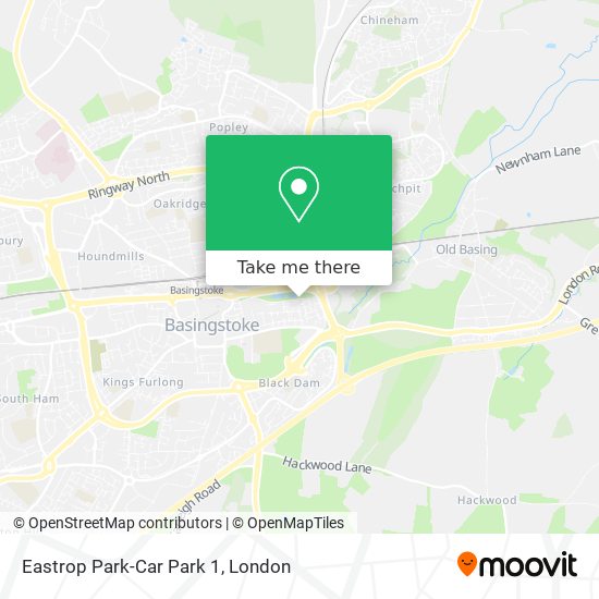 Eastrop Park-Car Park 1 map