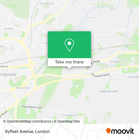 Byfleet Avenue map