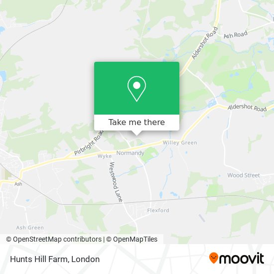 Hunts Hill Farm map