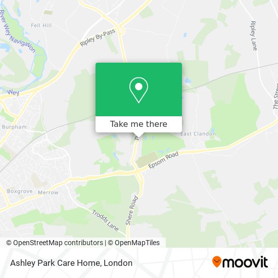 Ashley Park Care Home map