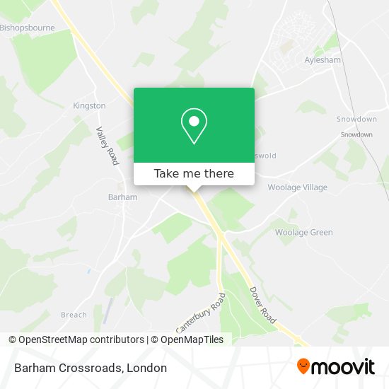 Barham Crossroads map