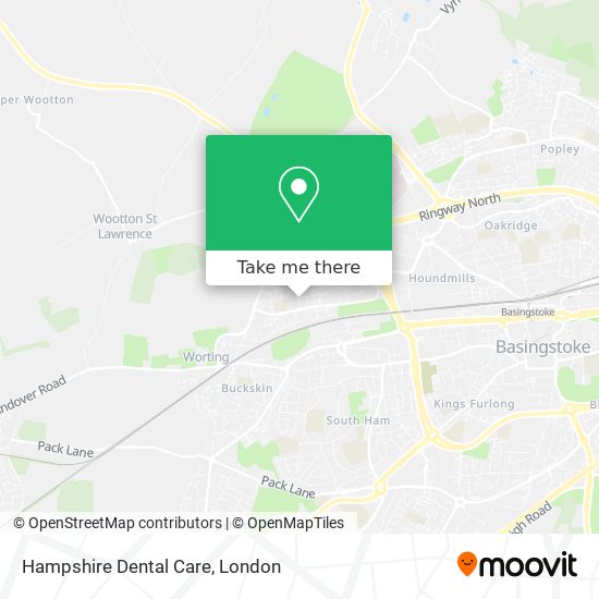 Hampshire Dental Care map
