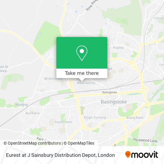 Eurest at J Sainsbury Distribution Depot map