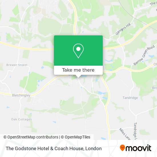 The Godstone Hotel & Coach House map