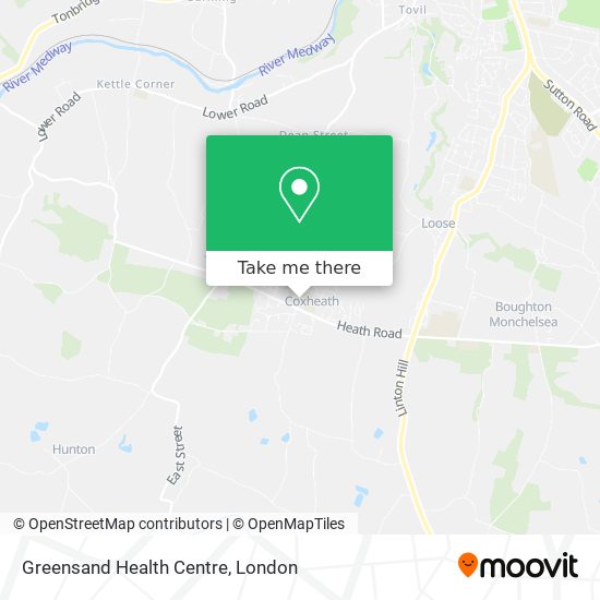 Greensand Health Centre map