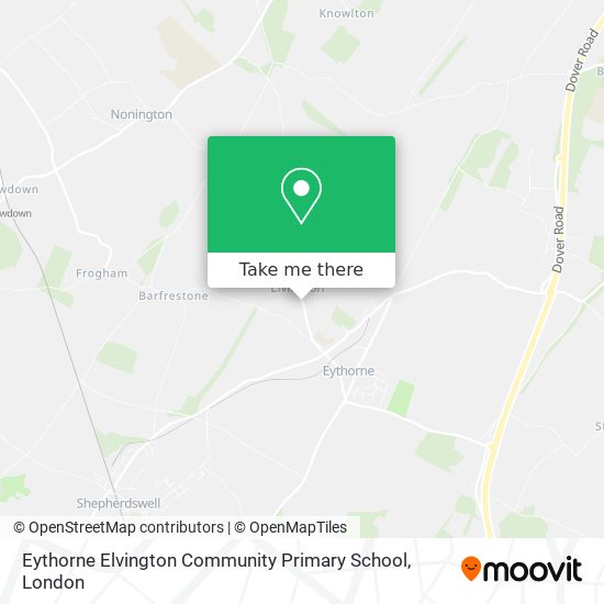 Eythorne Elvington Community Primary School map
