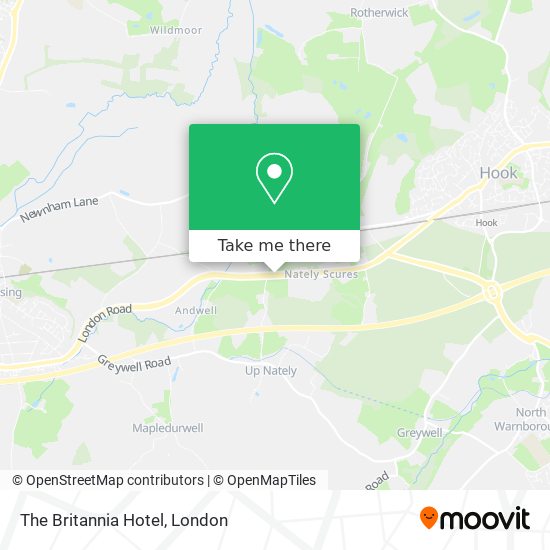 The Britannia Hotel map