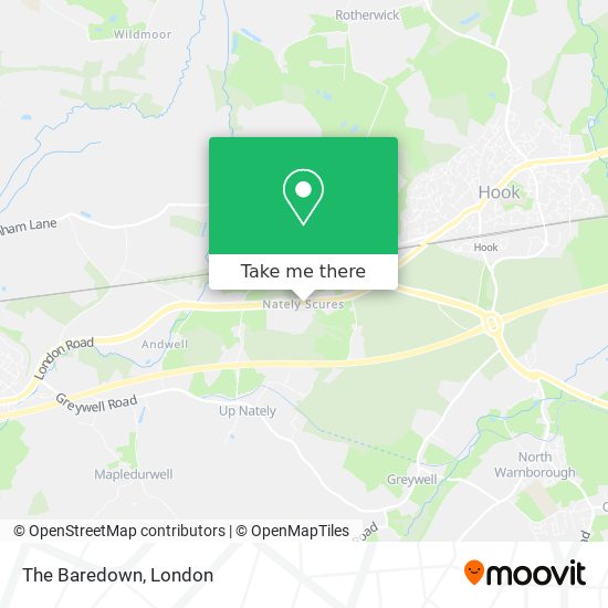 The Baredown map